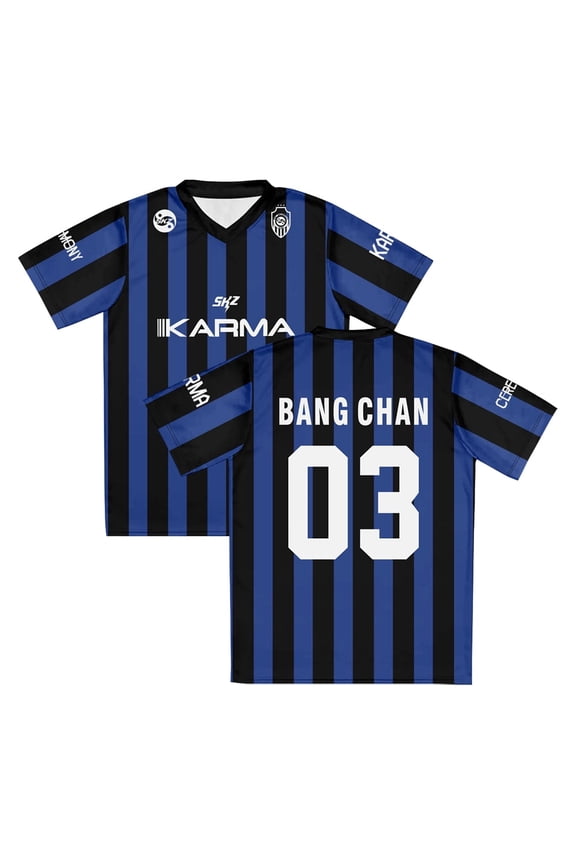 Kpop Stray Kids SKZ Karma T-shirt V-Neck Short Sleeve Sport Tee Women Men Outdoor Streetwear Jersey