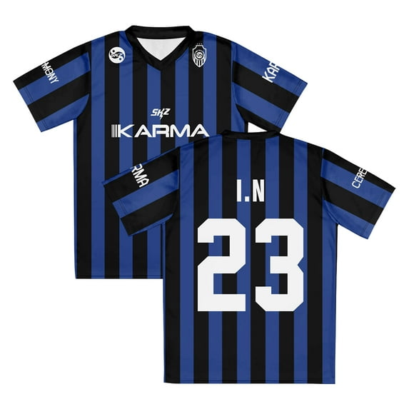 Kpop Stray Kids SKZ Karma T-shirt V-Neck Short Sleeve Sport Tee Women Men Outdoor Streetwear Jersey