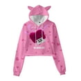 thumbnail image 1 of Kpop Stray MANIAC Logo Cat Ears Hoodie for Women Long Sleeve Pullover Top Kids Hooded Sweatshirt, 1 of 3