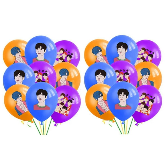 Kpop TXT Balloons Party Supplies Birthday Favors Decorations Decor Kit Latex