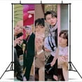 thumbnail image 1 of Kpop TXT school Taspestry Wall Decor Birthday Banner Backdrop Background Party Supplies Poster Fans, 1 of 6
