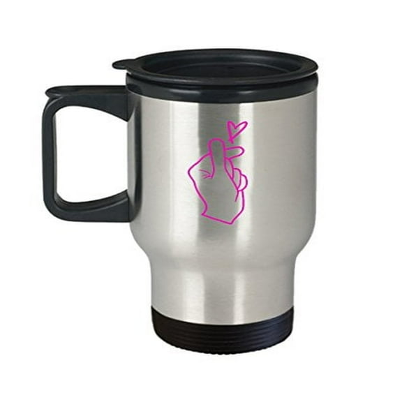 Kpop Travel Mug - 14 oz Stainless Steel Coffee Cup - Perfect Korean Pop Gift