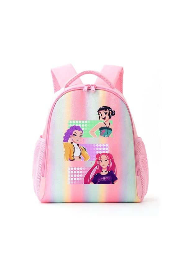 Kpop Witcher Backpack Student Rainbow Schoolbag Shoulder Bag for Travel - Lightweight and Casual Backpack