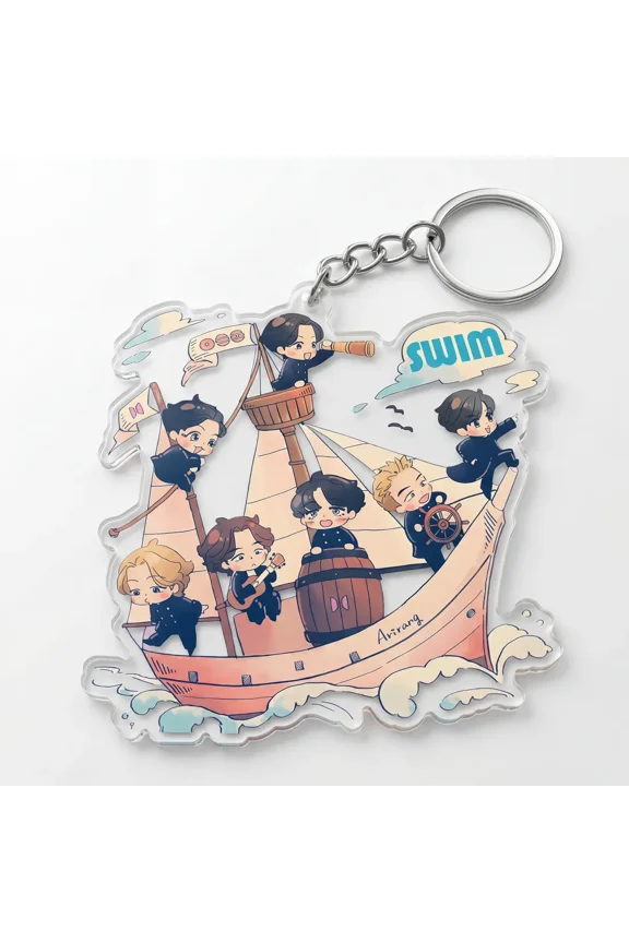 Kpop World Tour 2026 Swim Track Acrylic Keychain, Bantan Arirang 2026 Concert, Gift for Kpop Fan