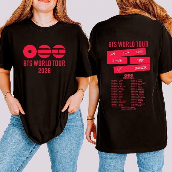 Kpop World Tour 2026T-shirt, Idol Group Shirt, Concert Music Tee, Kpop Fans Gift