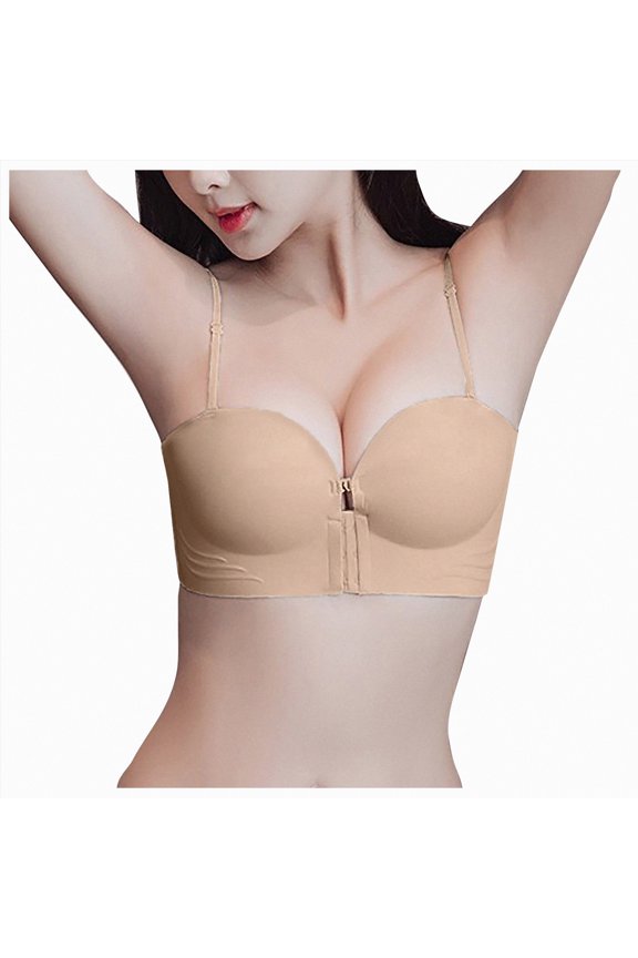 Bralettes for Women with Support Comfortable Bras Full Coverage No Underwire Seamless Everyday Bras Size S,Khaki