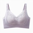 thumbnail image 1 of Kpoplk Jelly Bras for Women No Underwire Full Coverage Push Up Bra Wireless Seamless Bra Comfortable Tshirt Bralettes Size 42,Purple, 1 of 4