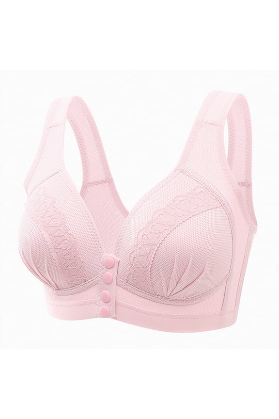 Women Everyday Bra for Womens T-Shirt Push Up Underwear with Support Anti-Sag Causal Comfortable Lingerie Size 46,Hot Pink