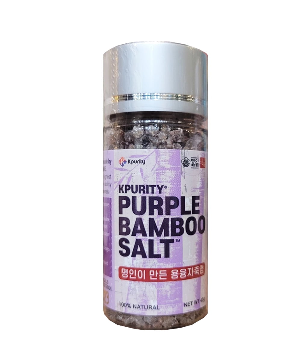 KPurity Minerals Roasted Purple Bamboo Salt, 45g Crystal