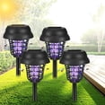 thumbnail image 1 of Kqiang 4 pcs Solar Powered Outdoor & Backyard 53 sq ft Mosquito & Fly Zapper Light Bulb Kit, Black, 4 Count, 1 of 7