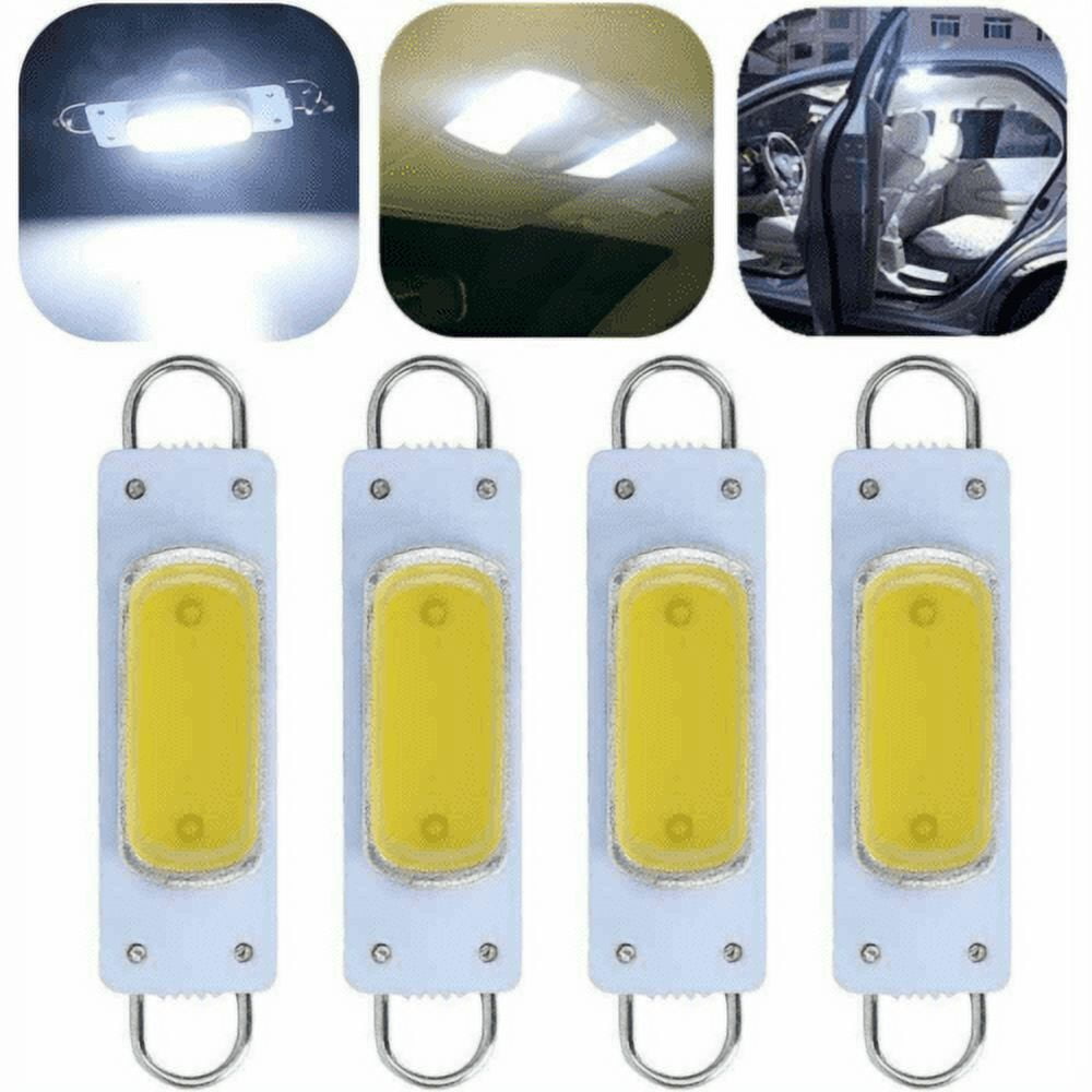 Kqiang 4X Xenon White 44Mm Cob Rigid Loop Festoon Led Light Bulb 561