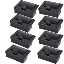Kqiang 8 Packs Black Triangular Mouse Bait Station, Reusable Mice Trap Bait Box, Bait Not Included
