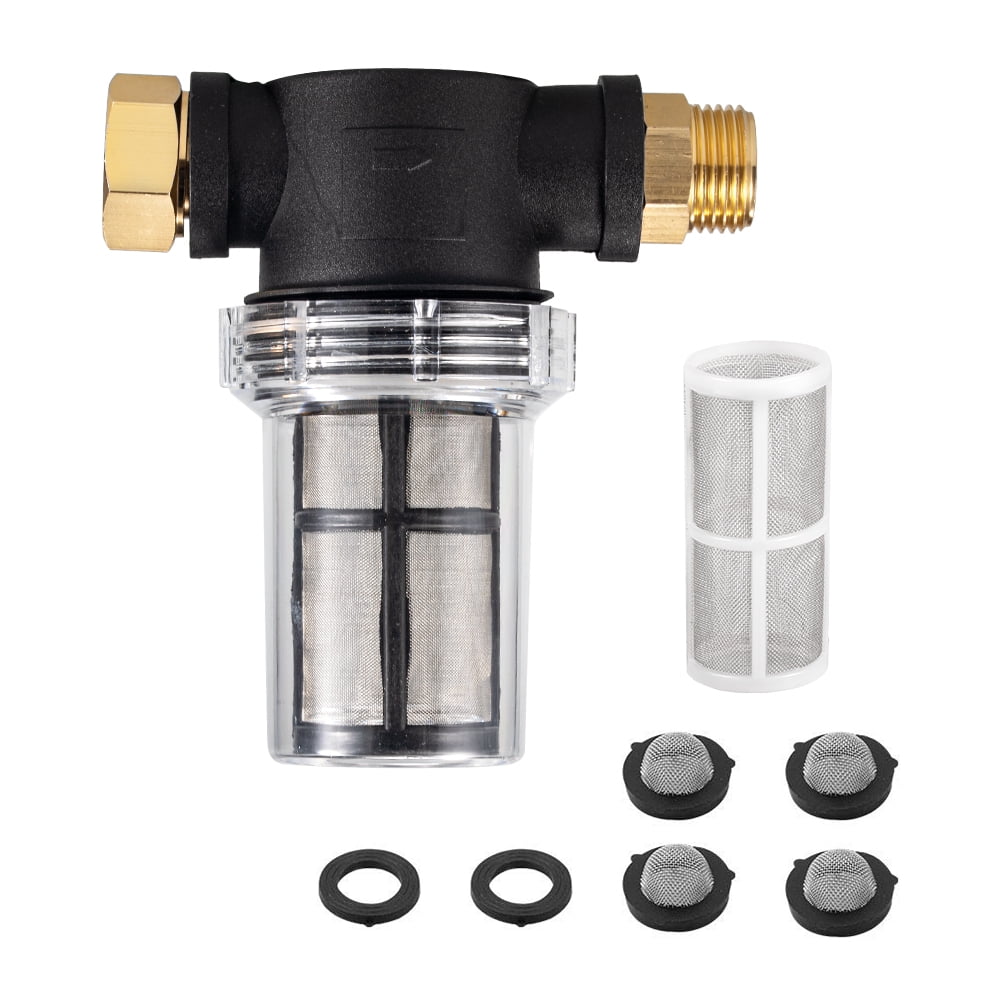 Kqiang Pressure Washer Inlet Water Sediment Filter Attachment Garden