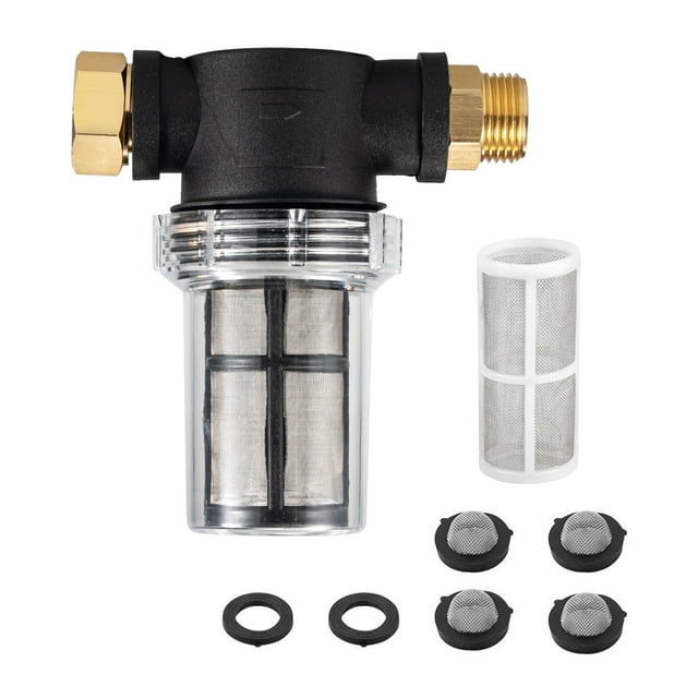 Kqiang Pressure Washer Inlet Water Sediment Filter Attachment Garden