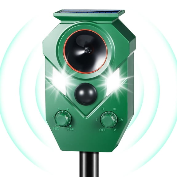 Kqiang Solar Animal Repeller, Motion-Activated Deer, Dog, Rabbit Repellent for Yard