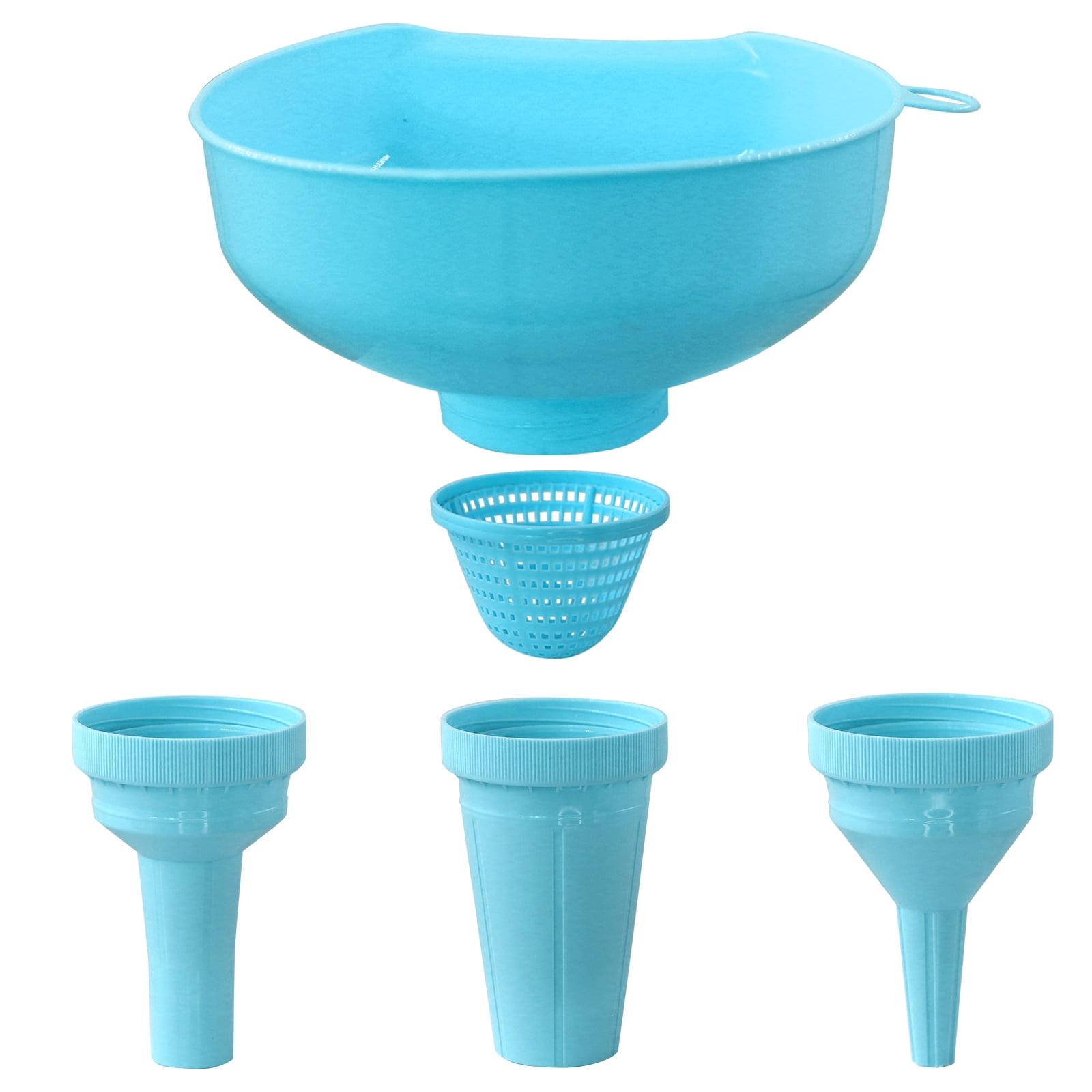 Kqpoinw 4 in 1 Funnel Kitchen,Multifunction Funnel Set with Strainer ...