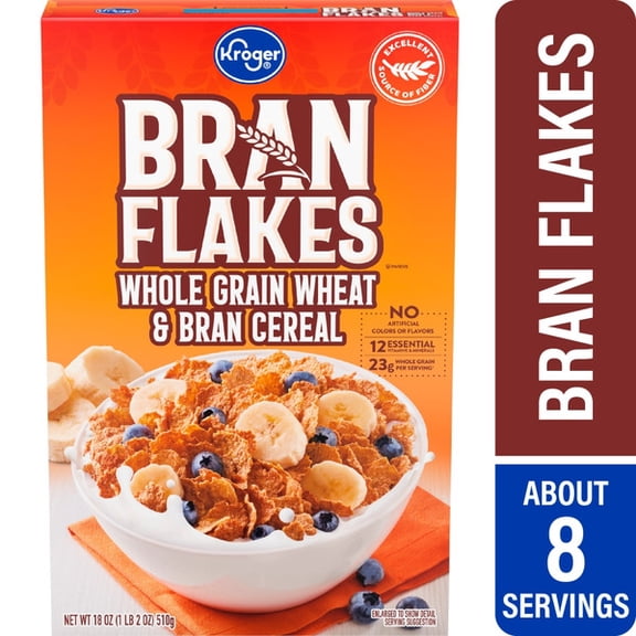 Kr Bran Flakes Cereal 18 oz