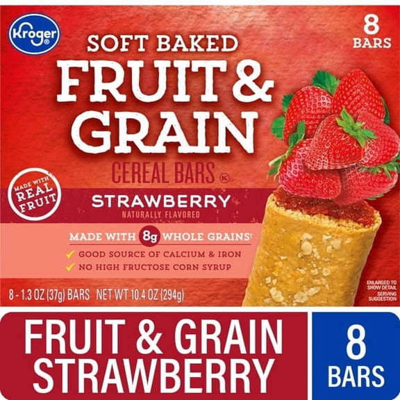 Kr Fruit and Grain Strawberry Cereal Bars 10.4 oz