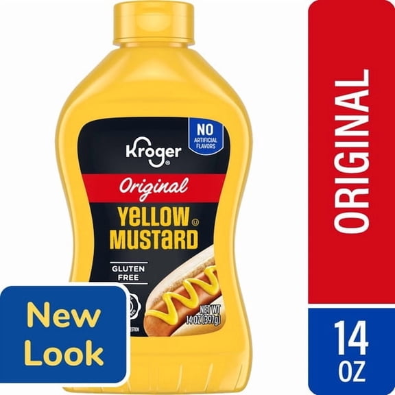 Kr Original Yellow Mustard Squeeze Bottle 14 oz