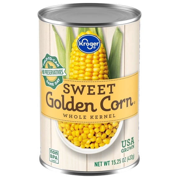 Kr Whole Kernel Sweet Golden Corn 15.25 oz