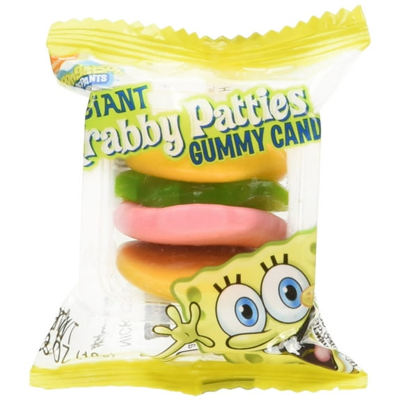 Krabby Patties 35 Gummy candy 11. 1 oz Sponge Bob Square Pants