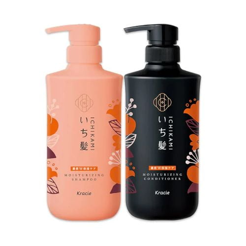 Kracie ICHIKAMI Moisturizing Hair Care Shampoo & Conditioner Set