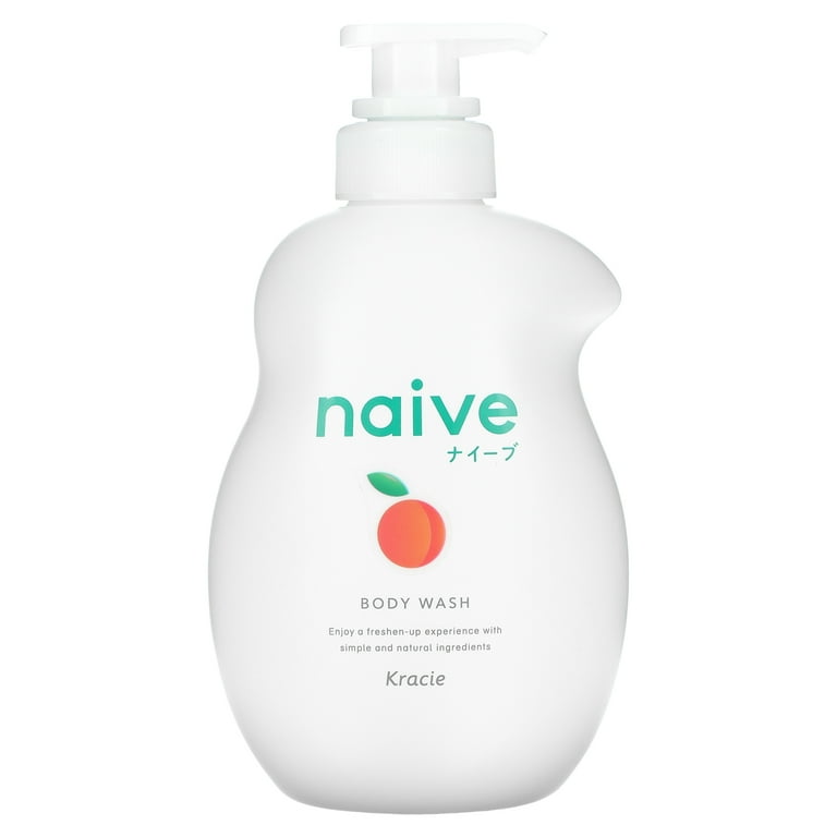 Kracie Naive, Body Wash, Peach, 17.9 fl oz (530 ml) - Walmart.com