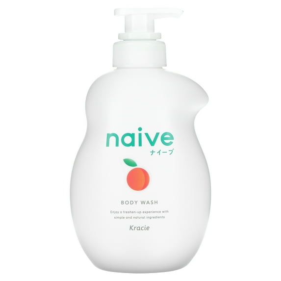 Kracie Naive, Body Wash, Peach, 17.9 fl oz (530 ml)