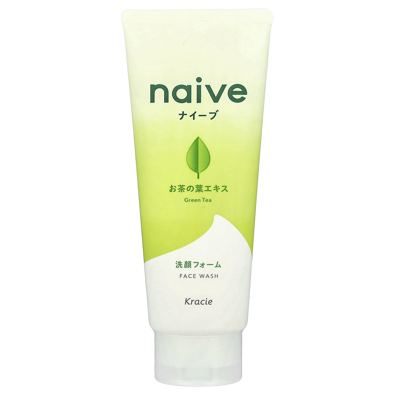 Kracie Naive, Face Wash, Green Tea, 4.5 oz (130 g) - Walmart.com