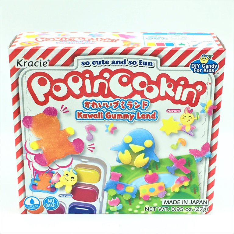 Kracie Popin' Cookin' Diy Japanese Candy Kit, Kawaii Gummy Land , 27g 