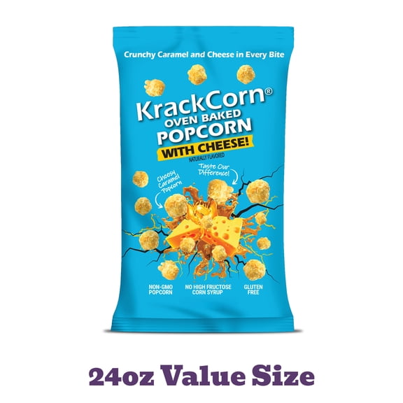 KrackCorn Popcorn 24oz XL With CHEESE!