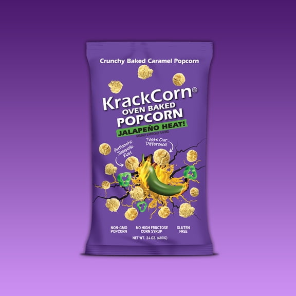 KrackCorn Popcorn 24oz XL Jalapeno Heat!