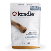 Kradle Calming Chillers, Relaxing Hard Dog Chews, Chicken Flavor, 6 Dry Chews, 12 Ounce Bag