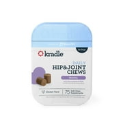 Kradle Calming Hip & Joint Soft Chews, Dog Mobility Support, Beef Liver Flavor, 75 Count