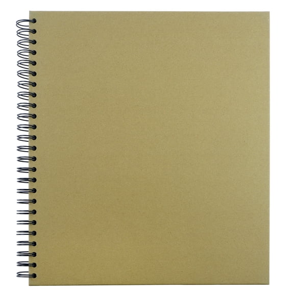Recollections Kraft 12" x 12" Spiral Bound Scrapbook Album - Acid-Free Chipboard Albums with Pocket & Photo Pages for DIY Scrapbooking & Memory Keeping, 6 Pack