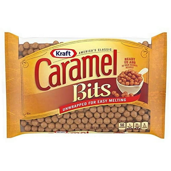 Kraft America's Classic Unwrapped Candy Caramel Bits for Easy Melting, 11 oz Bag (Pack of 2)