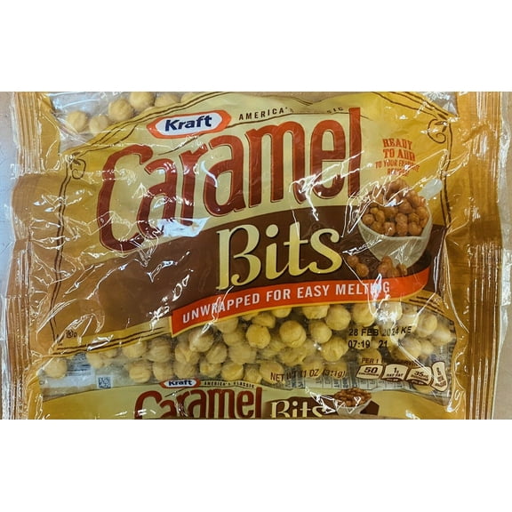 Kraft America's Classic Unwrapped Candy Caramel Bits for Easy Melting 11 oz Bag