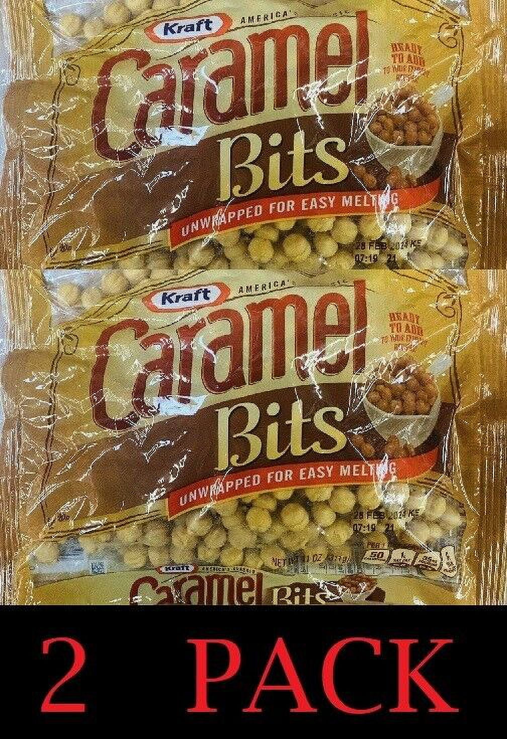 Kraft America's Classic Unwrapped Caramel Bits for Easy Melting 11oz