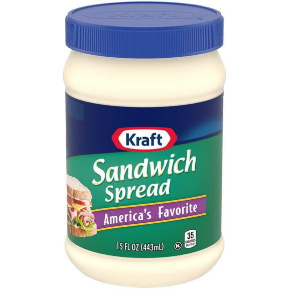 Kraft America's Favorite Sandwich Spread, 15 fl oz Jar-Pack Of 2