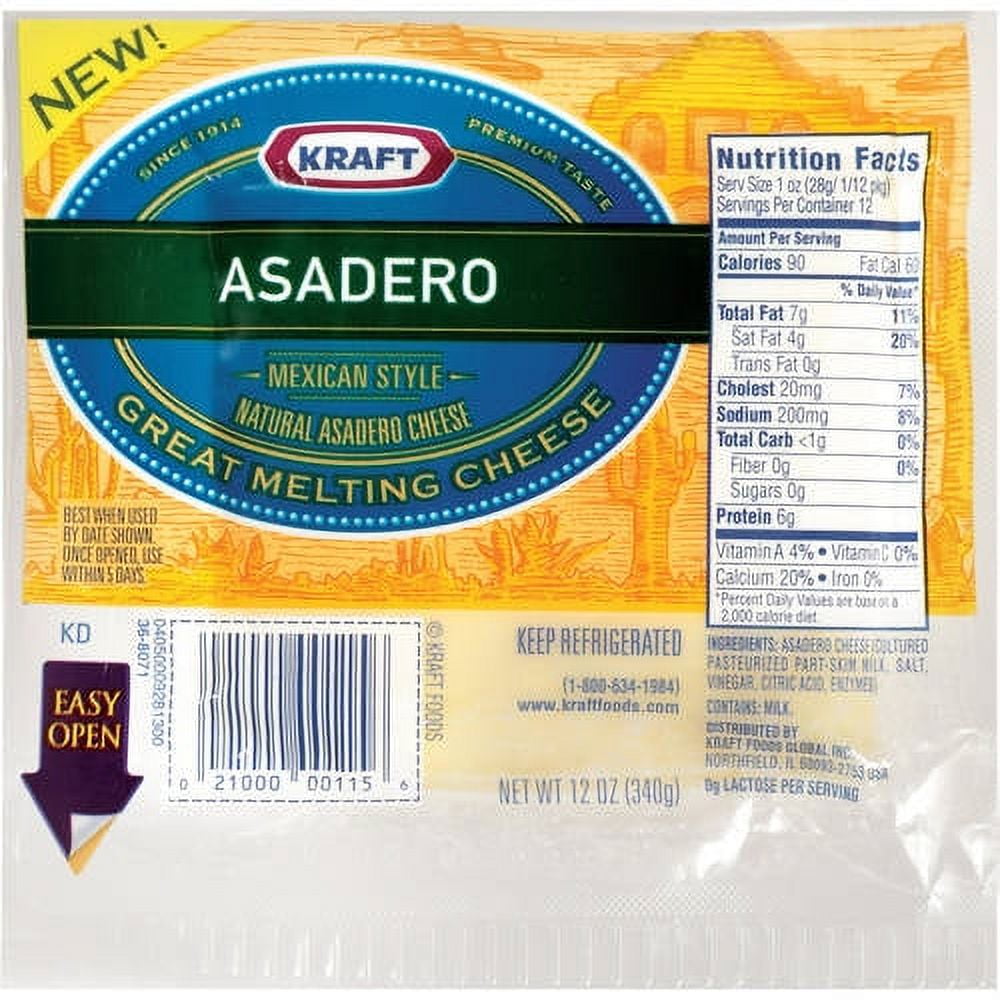 Kraft Asadero Cheese, 12 oz