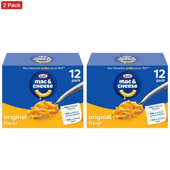 Kraft Blue Box Original Flavor Mac and Cheese Dinner - 12ct/87oz