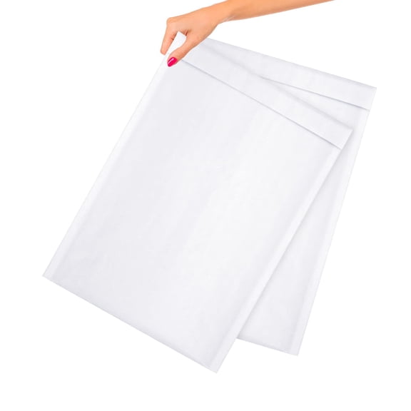 White Kraft Bubble Mailer Envelopes, 12.5 x 18 Inches. 100 Pack Mail Padded Envelopes Self Seal. Kraft Bubble Mailers. Tear-Resistant Mailing Envelope Padded. Sturdy Paper Mailer