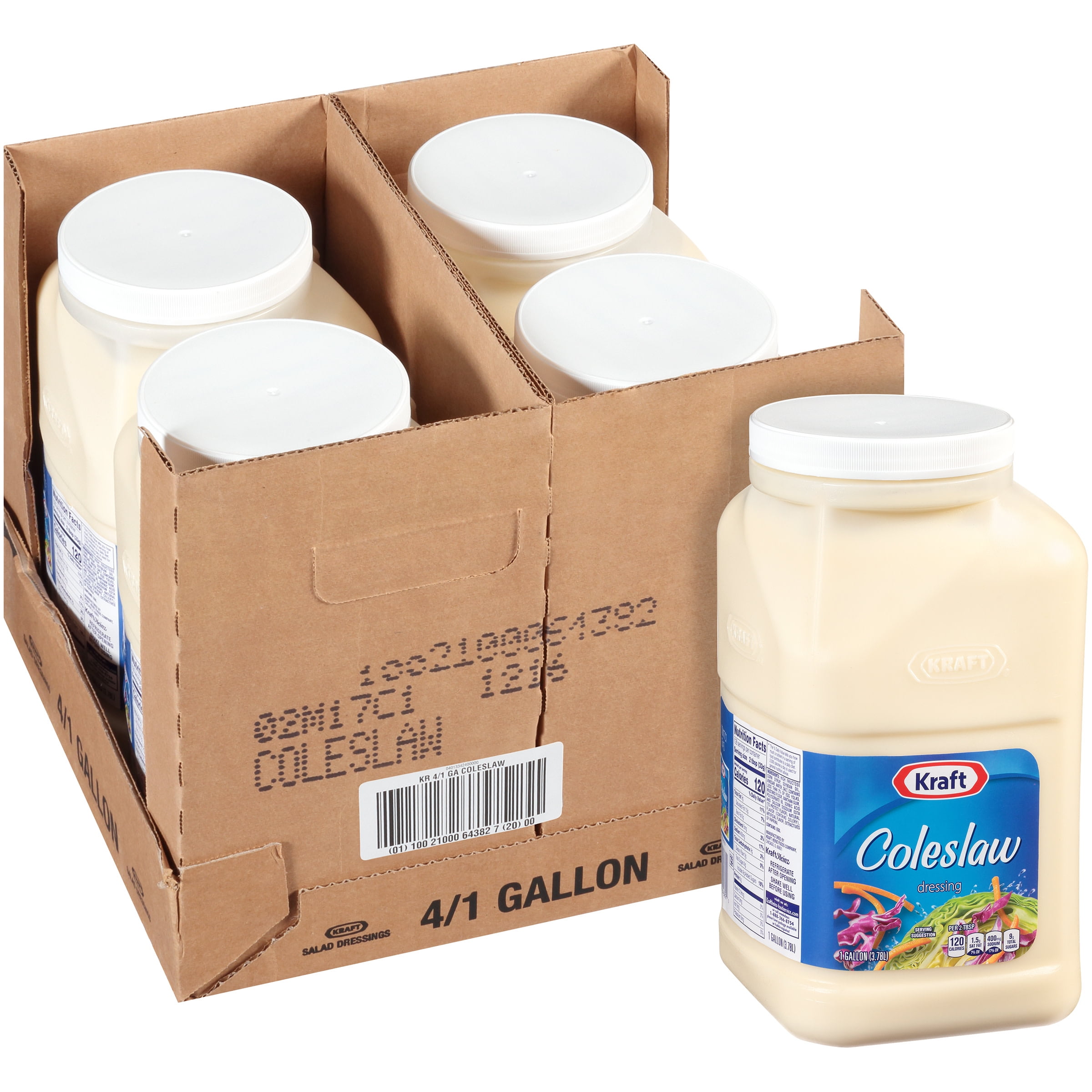 Kraft Bulk Coleslaw Dressing, 1 gal. Jugs (Pack of 4)