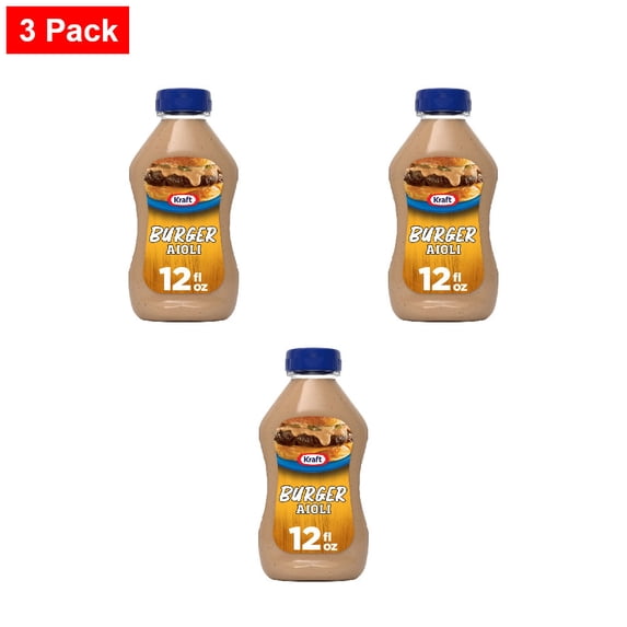 Kraft Burger Aioli 12 fo - 3 Pack