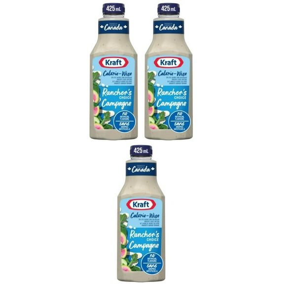 Kraft Calorie-Wise Rancher's Choice Salad Dressing, 425ml (3 Pack)