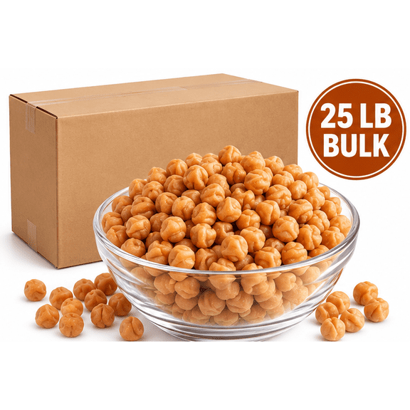 Kraft Caramel Bits Topping, Chewy Vanilla Caramel Baking & Dessert Pieces, 25 lb Bulk Box