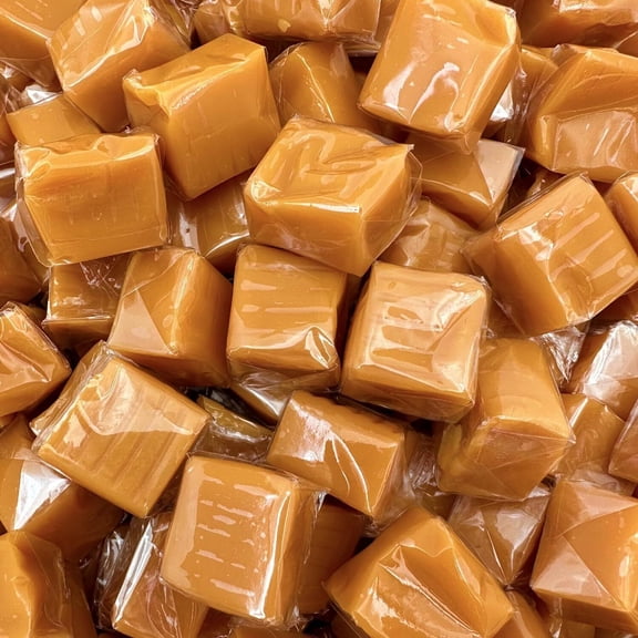Kraft Caramels Squares Candy Cubes, Individually Wrapped, 2 Pound Bulk