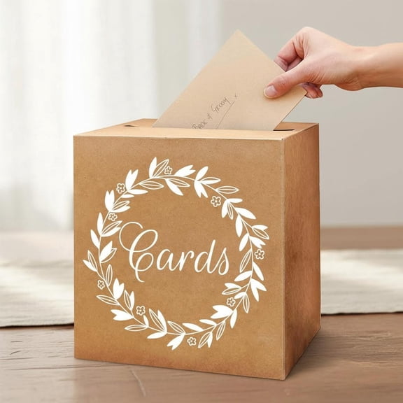 Kraft Card Box Wedding Favors Post Boxes Cardboard Wedding Party Decor Table Centerpiece