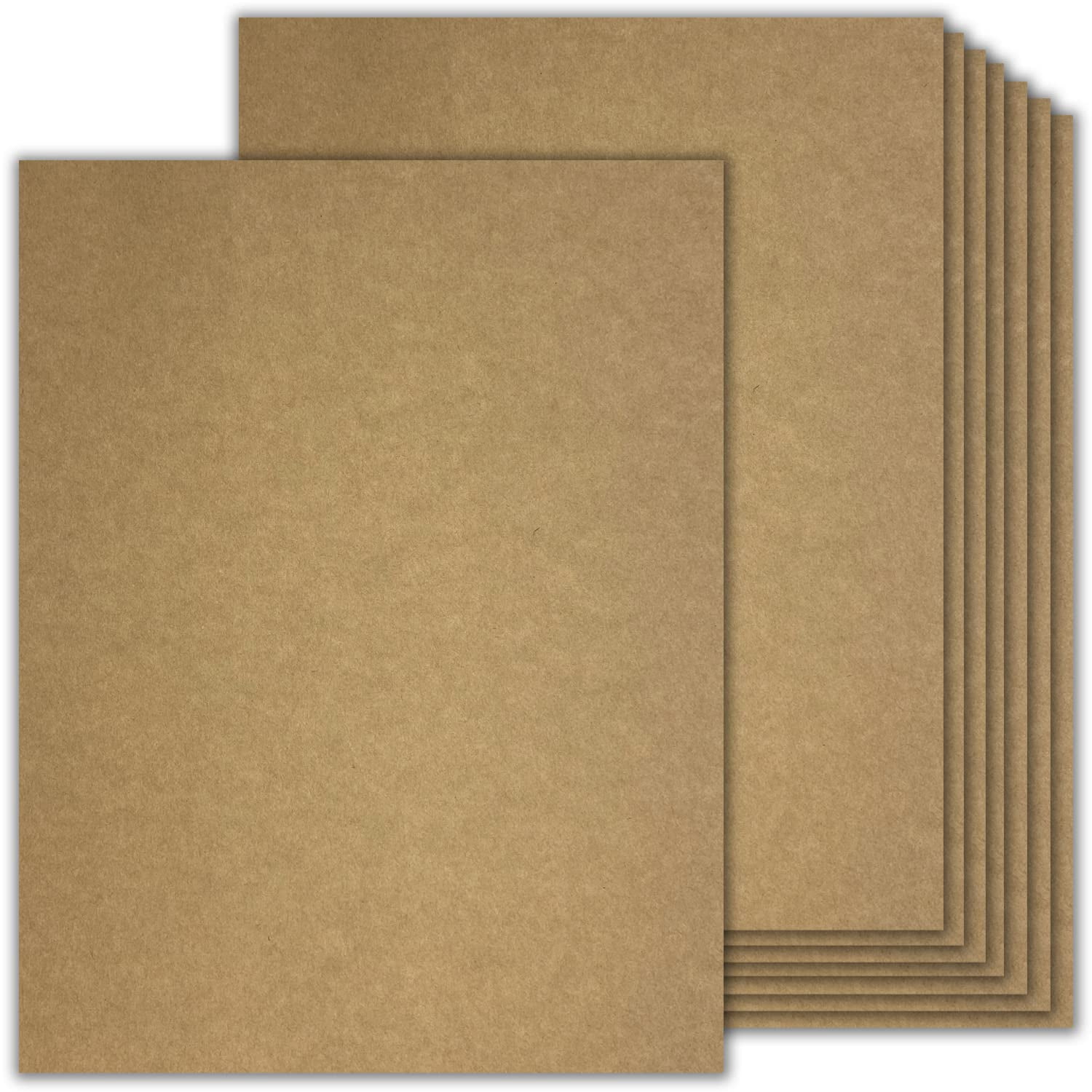 Kraft Cardstock Brown 100 YPF5 Sheets 8.5 x 11 Inches, 80 lb Cover (156 ...
