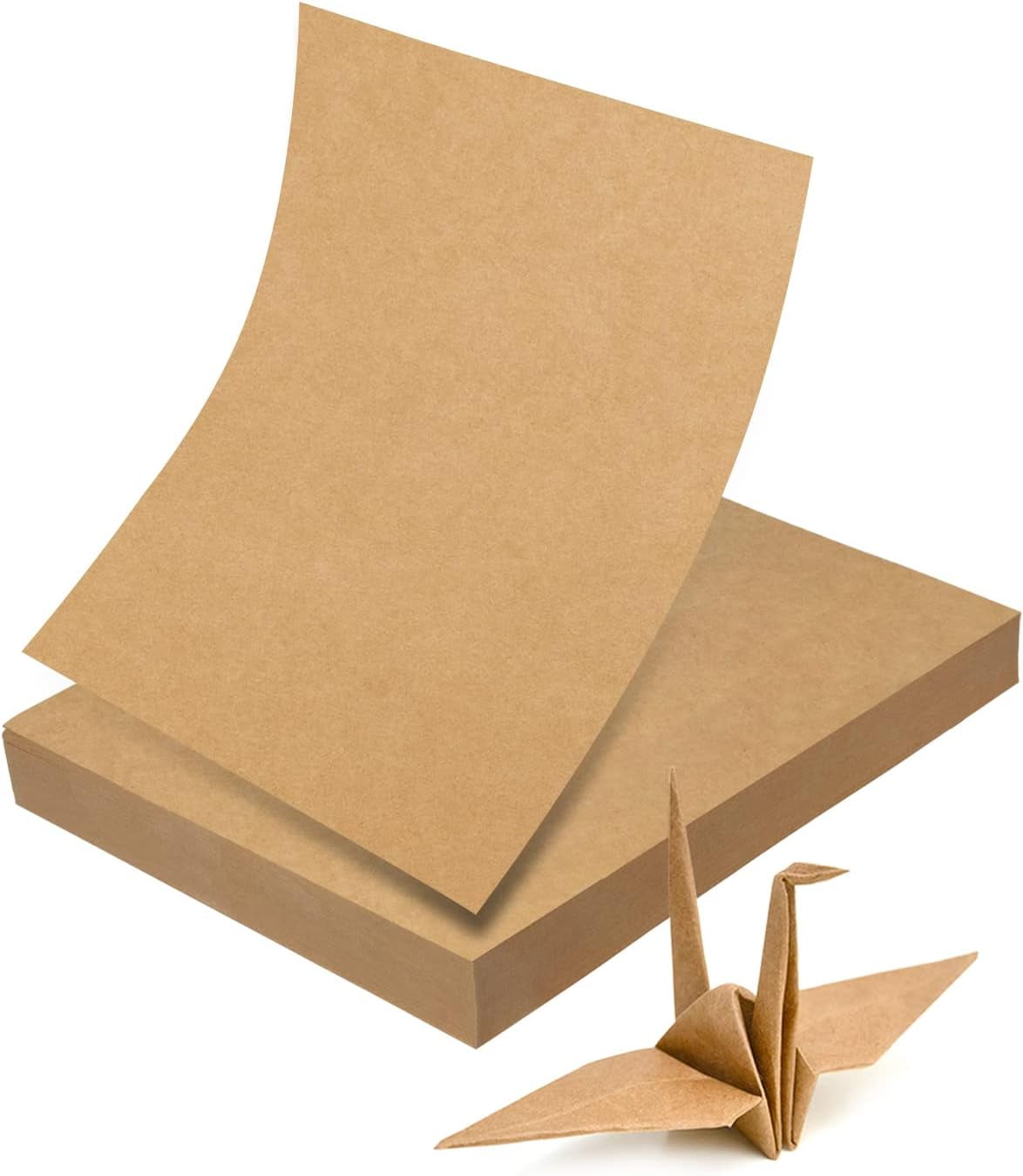 Kraft Cardstock Paper 50 Sheets, 250 GSM Brown Cardstock 8.5 X 11